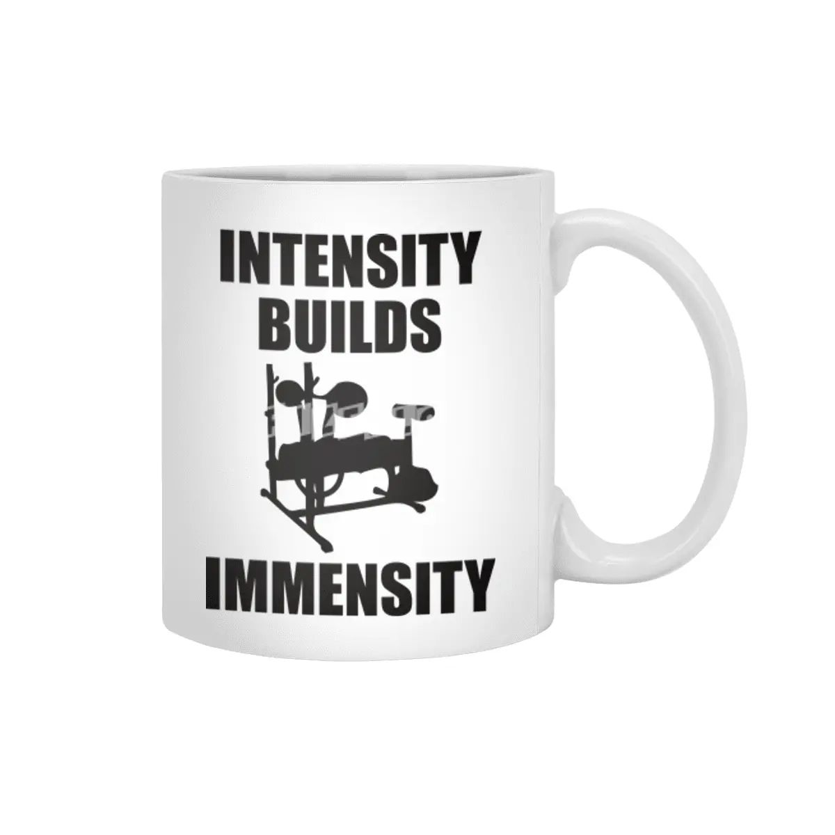 Bodybuilding - Intensity Builds Immensity Beyaz Kupa