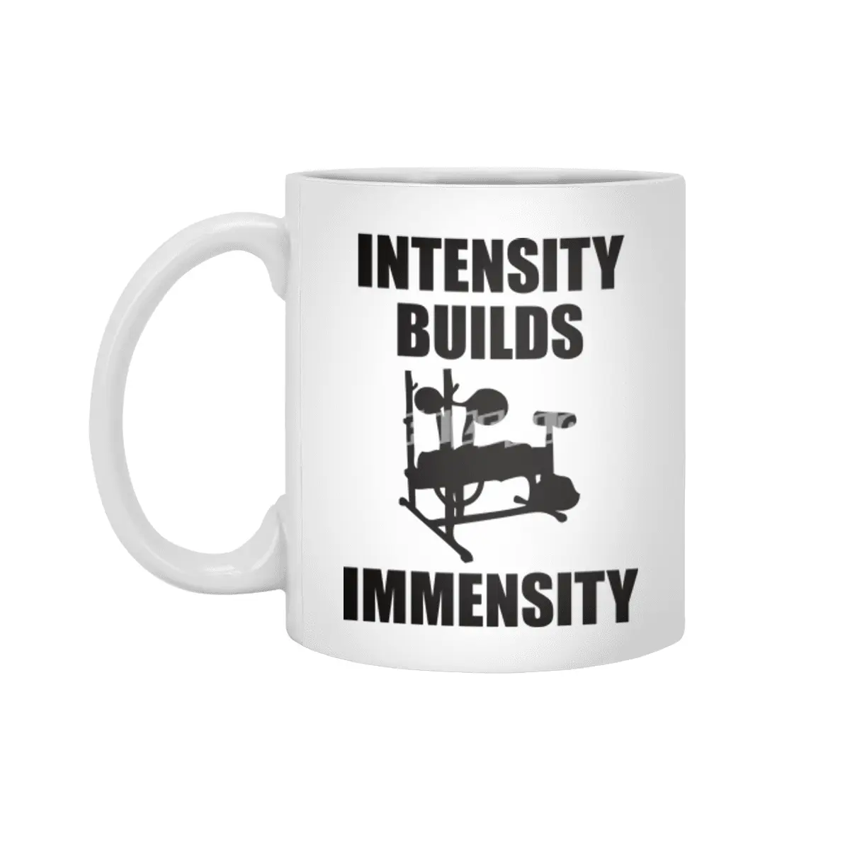 Bodybuilding - Intensity Builds Immensity Beyaz Kupa