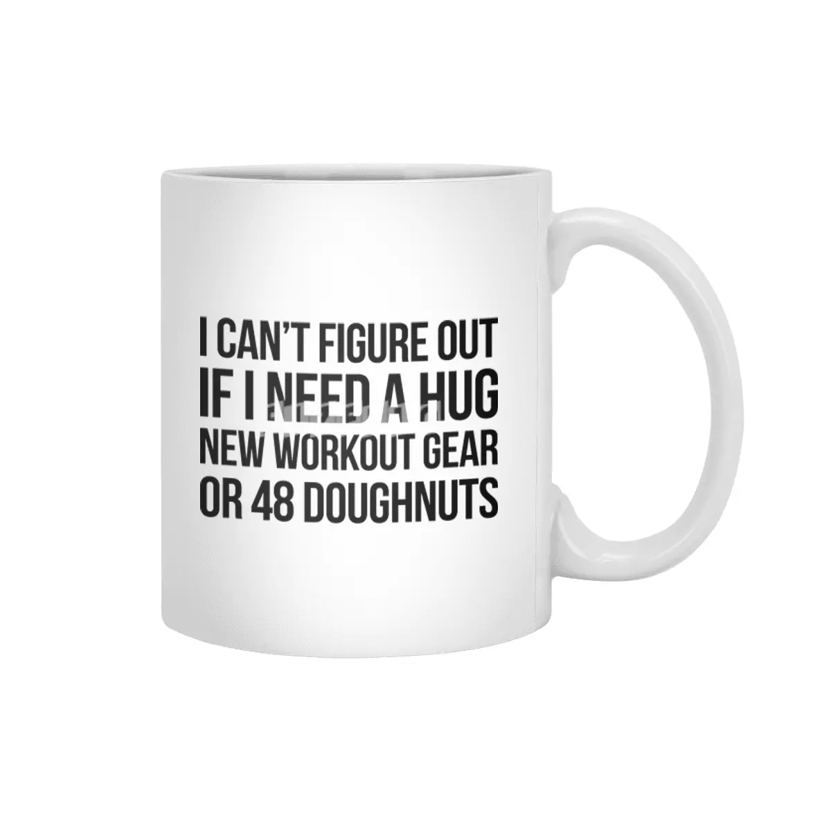 A Hug, Workout, or Donut Beyaz Kupa