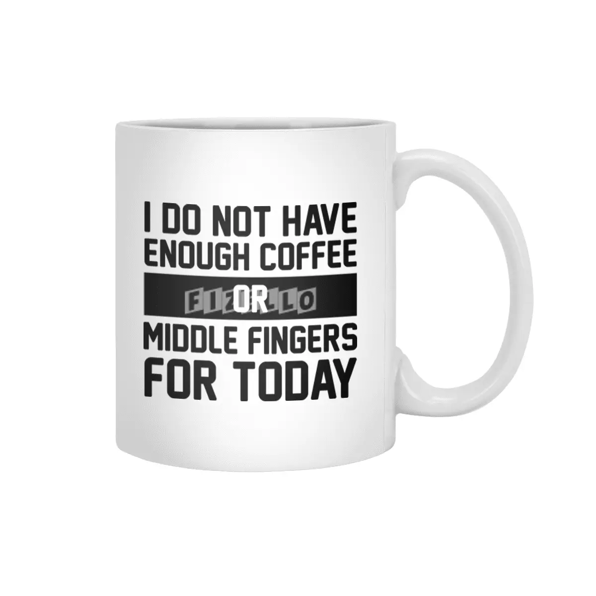 Coffee & Middle Fingers Beyaz Kupa