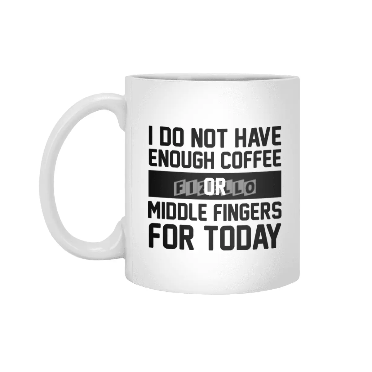 Coffee & Middle Fingers Beyaz Kupa