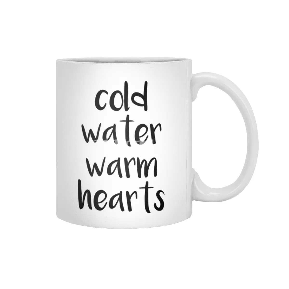 Cold Water Warm Hearts Beyaz Kupa