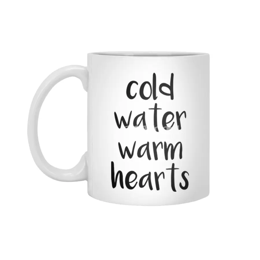 Cold Water Warm Hearts Beyaz Kupa