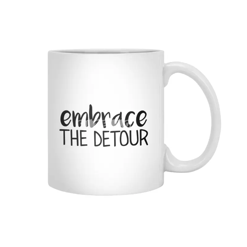 Embrace the Detour Beyaz Kupa