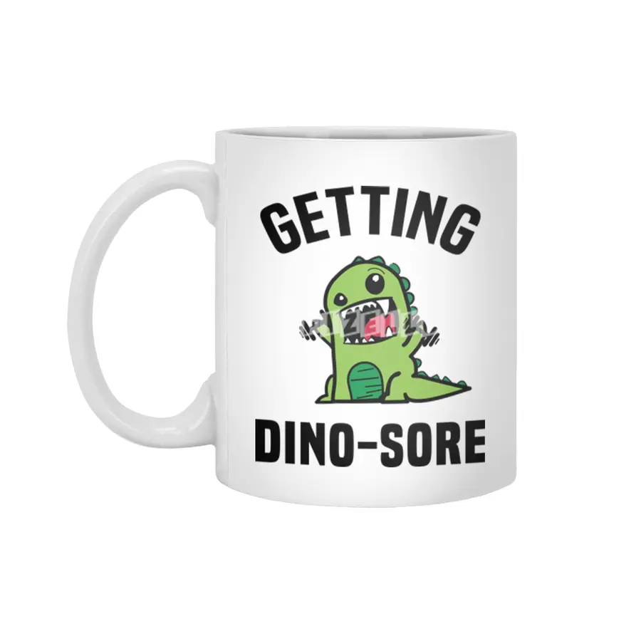 Getting Dino-Sore Beyaz Kupa
