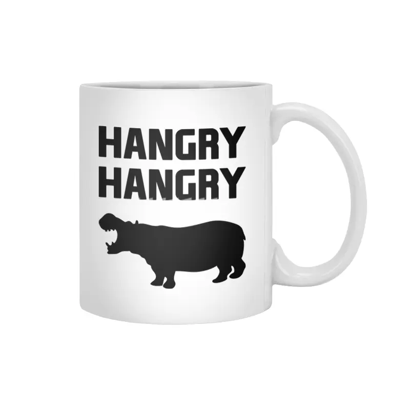 Hangry Hangry Hippos Beyaz Kupa