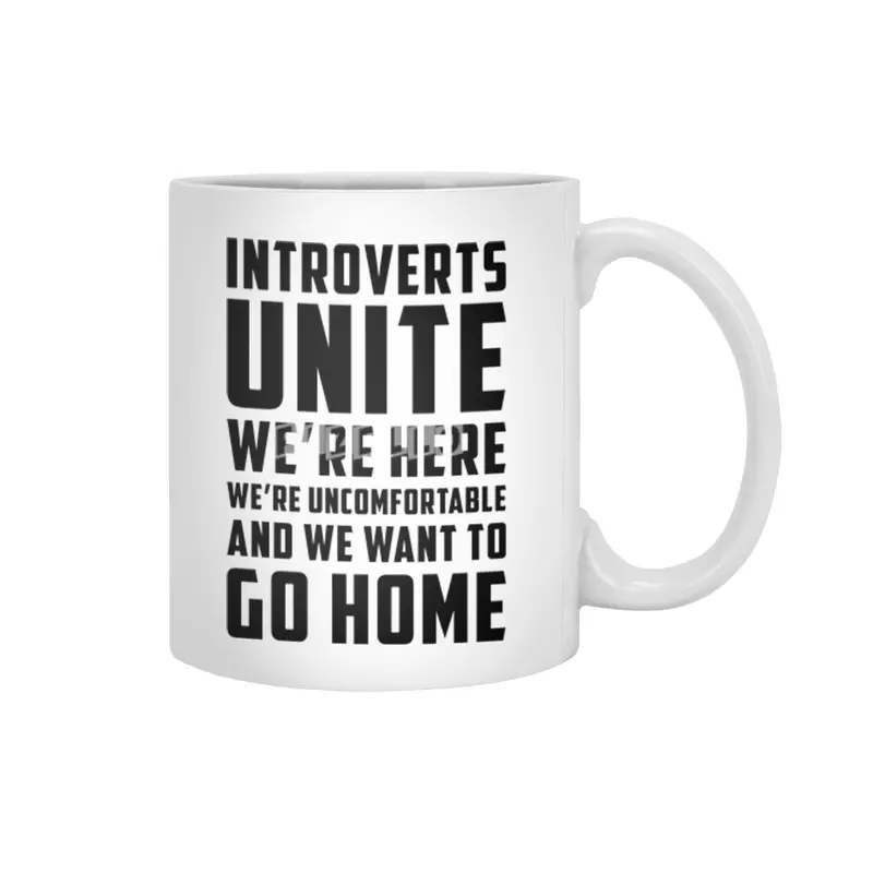 Introverts Unite Beyaz Kupa