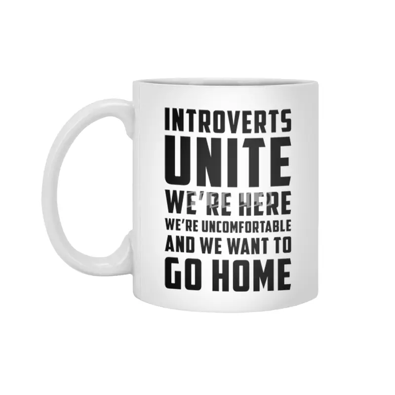 Introverts Unite Beyaz Kupa