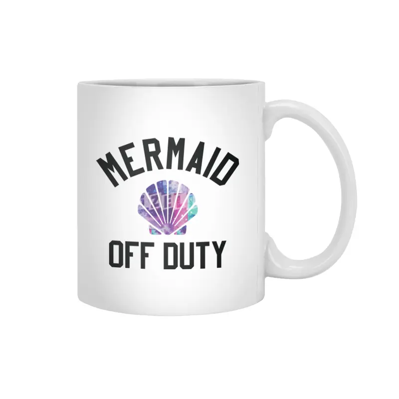 Mermaid Off Duty Beyaz Kupa