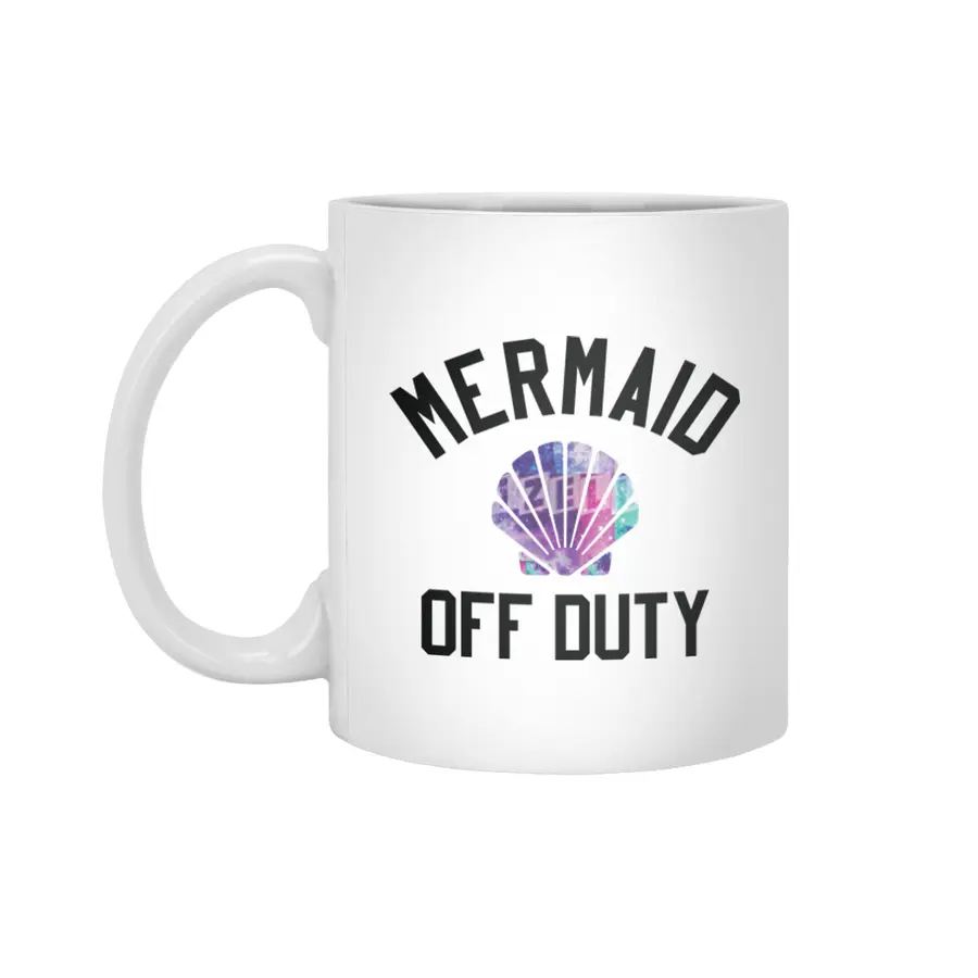 Mermaid Off Duty Beyaz Kupa