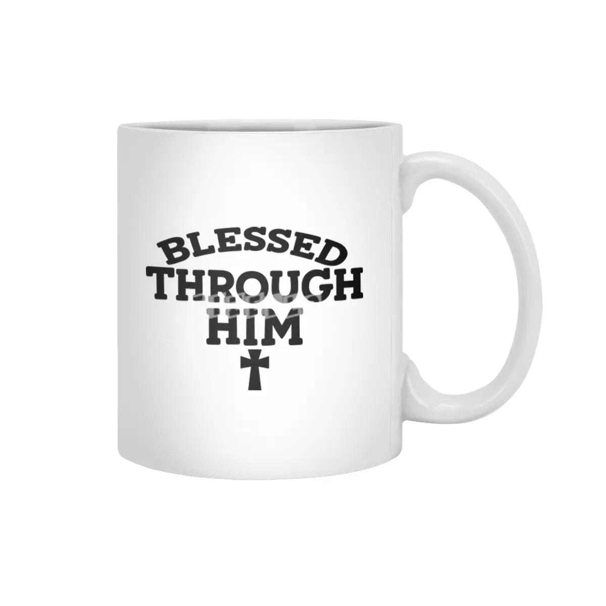 blessed through him Beyaz Kupa