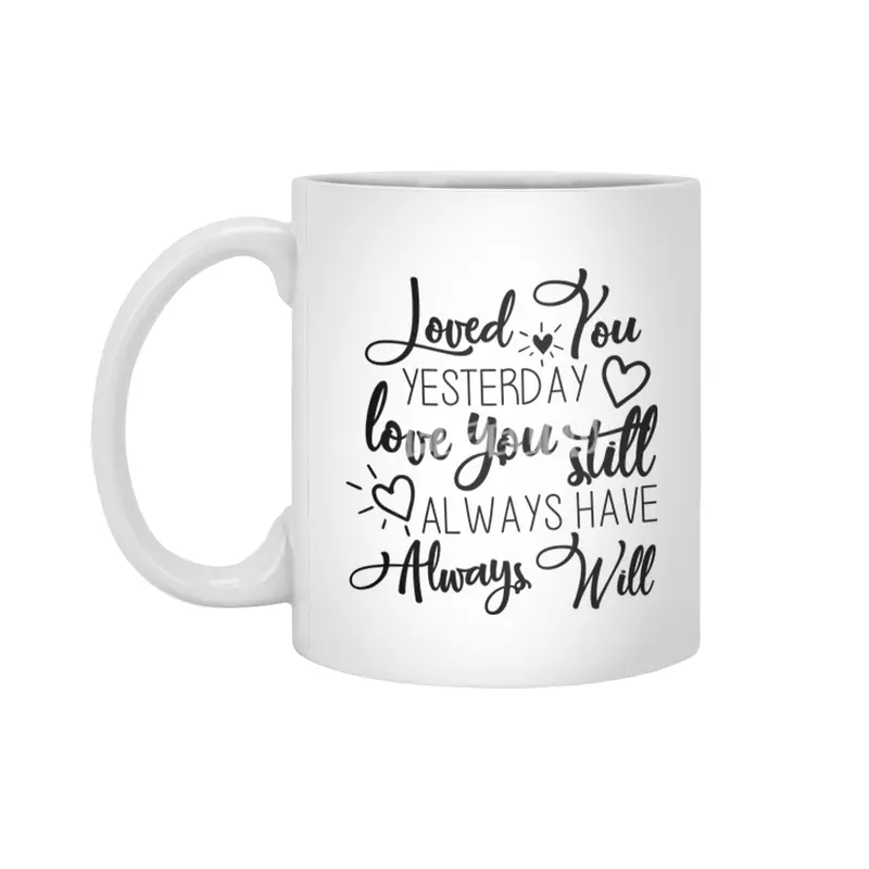 Valentine day cards , prints, gifts Beyaz Kupa