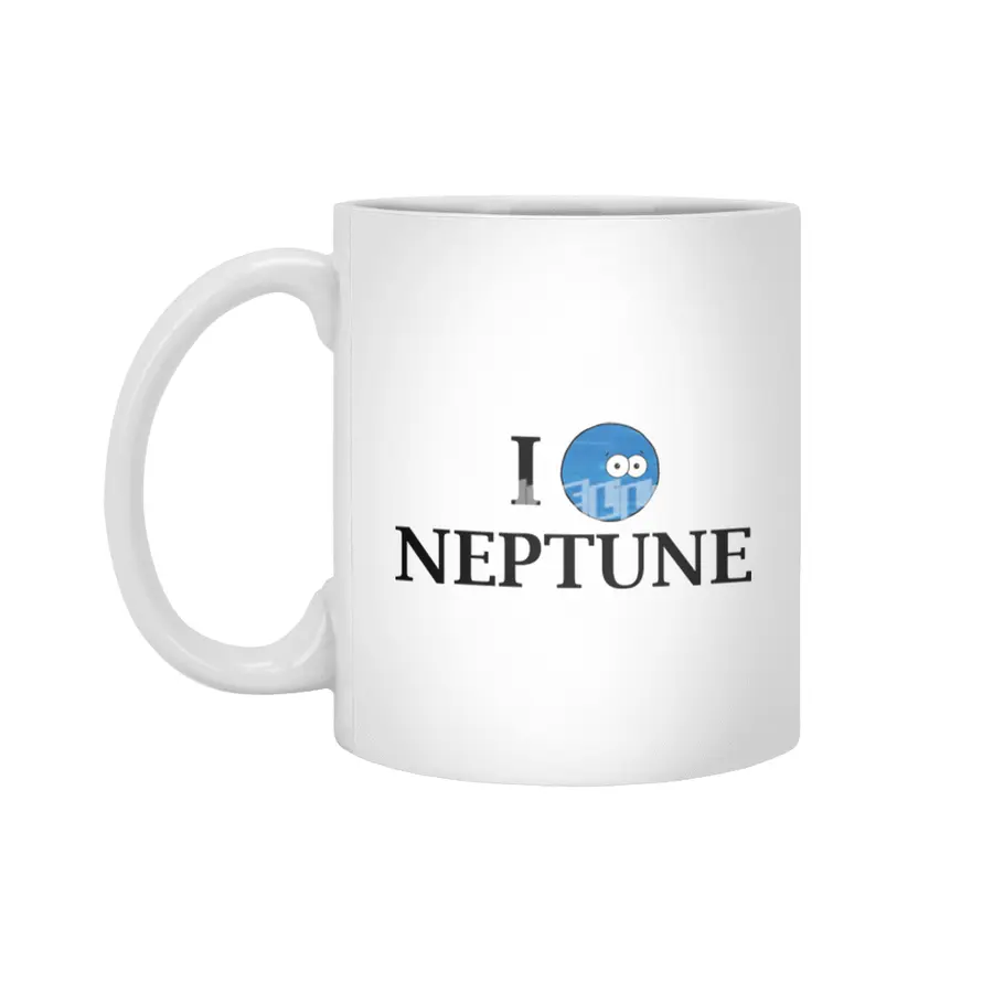 I Heart Neptune Beyaz Kupa