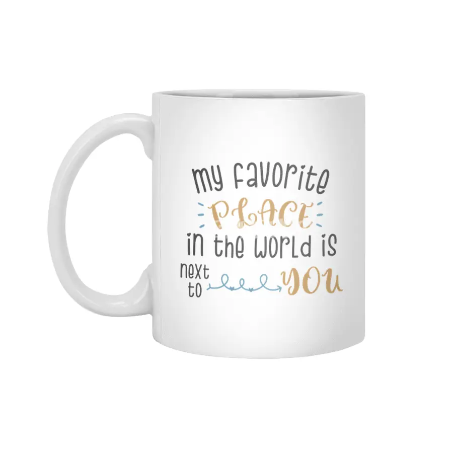 Valentine day cards , prints, gifts Beyaz Kupa