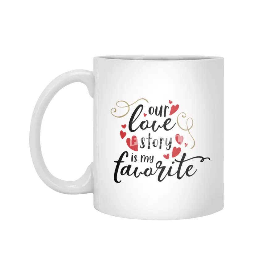 Valentine day cards , prints, gifts Beyaz Kupa
