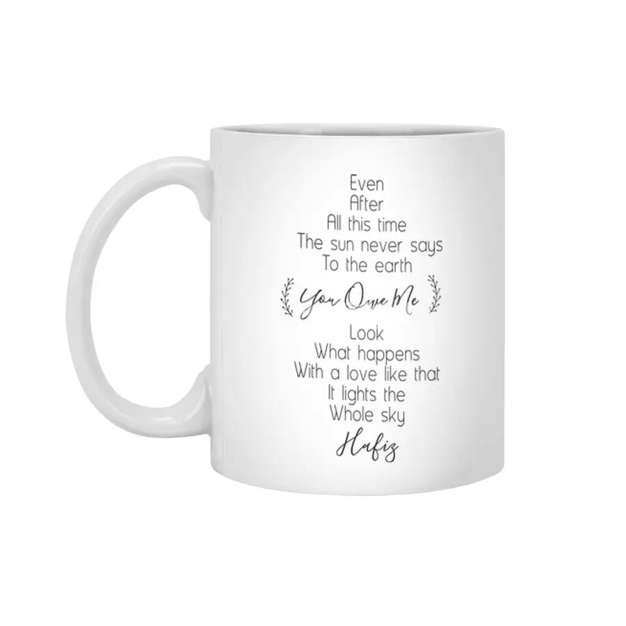 Valentine day shirt,print,mug typography Beyaz Kupa