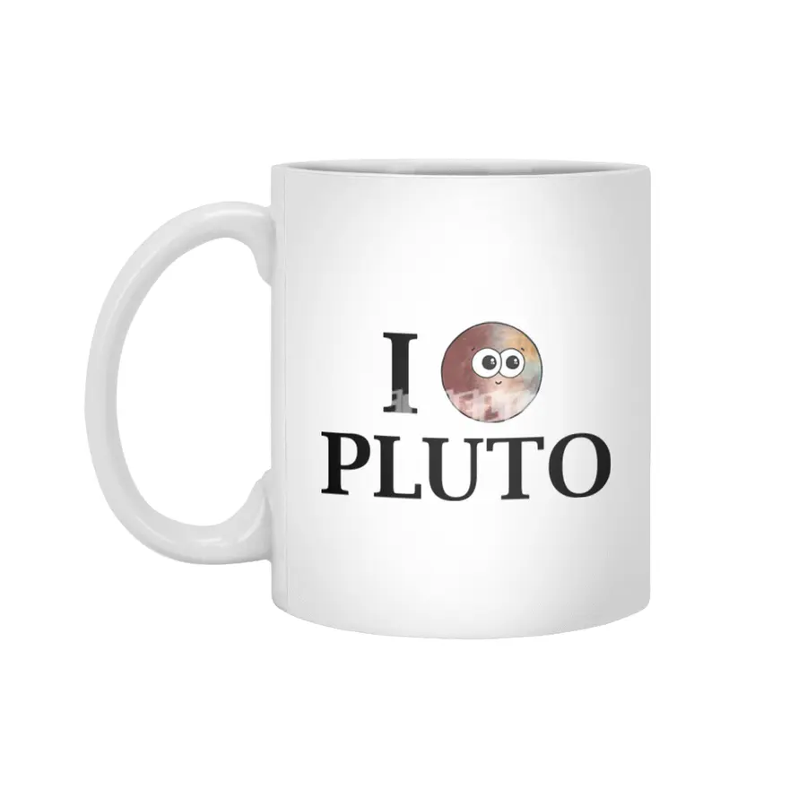 I Heart Pluto Beyaz Kupa