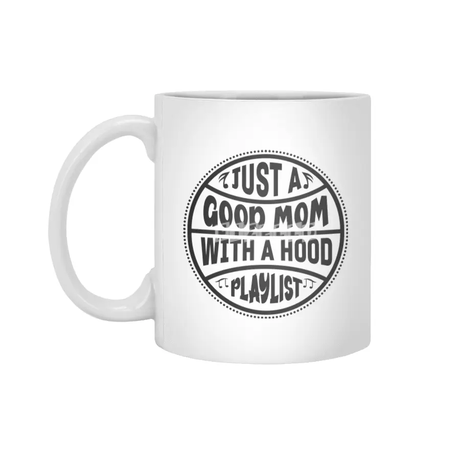 Good mom hood playlist gift, mom gift Beyaz Kupa