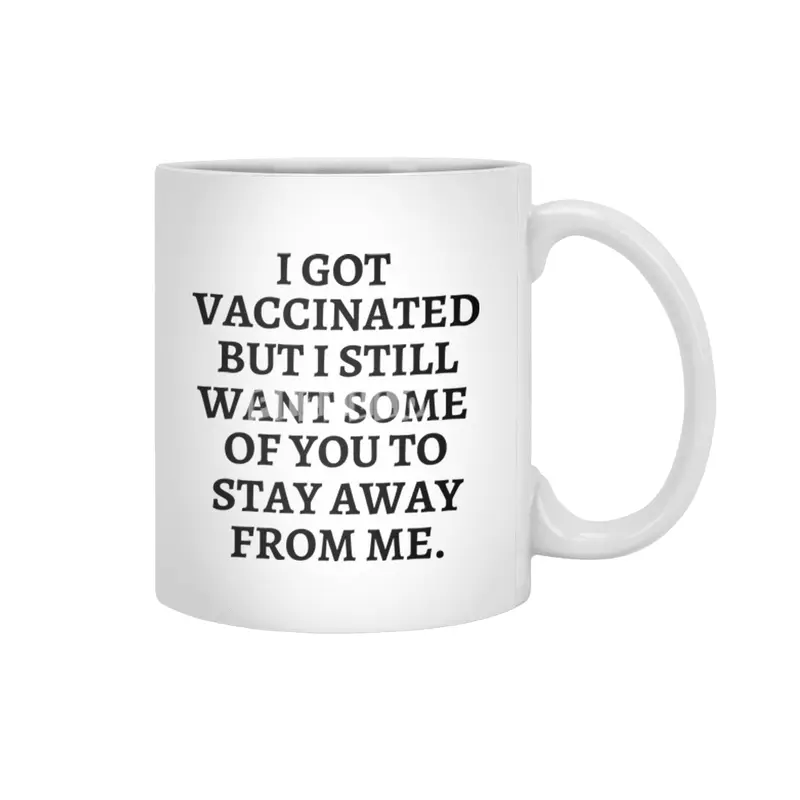 I got vaccinated, pro vaccine, vaccine merch Beyaz Kupa