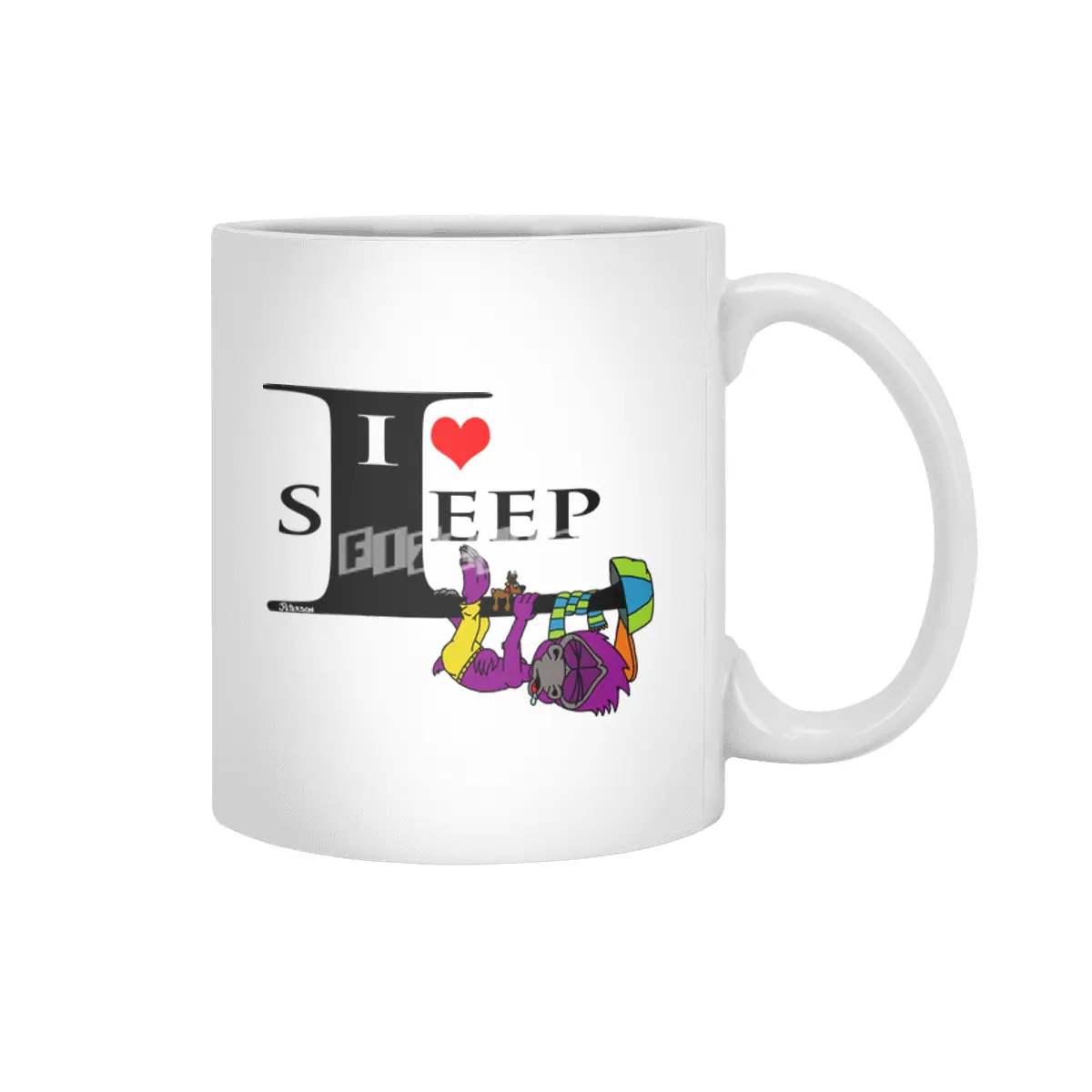 I heart sleep Beyaz Kupa