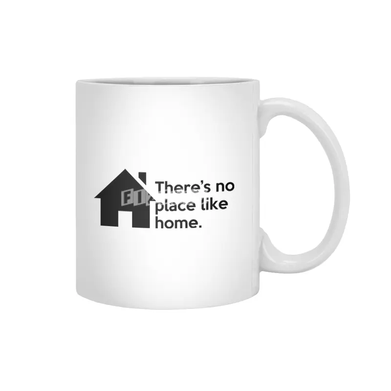 "There's no place like home." Quote Beyaz Kupa