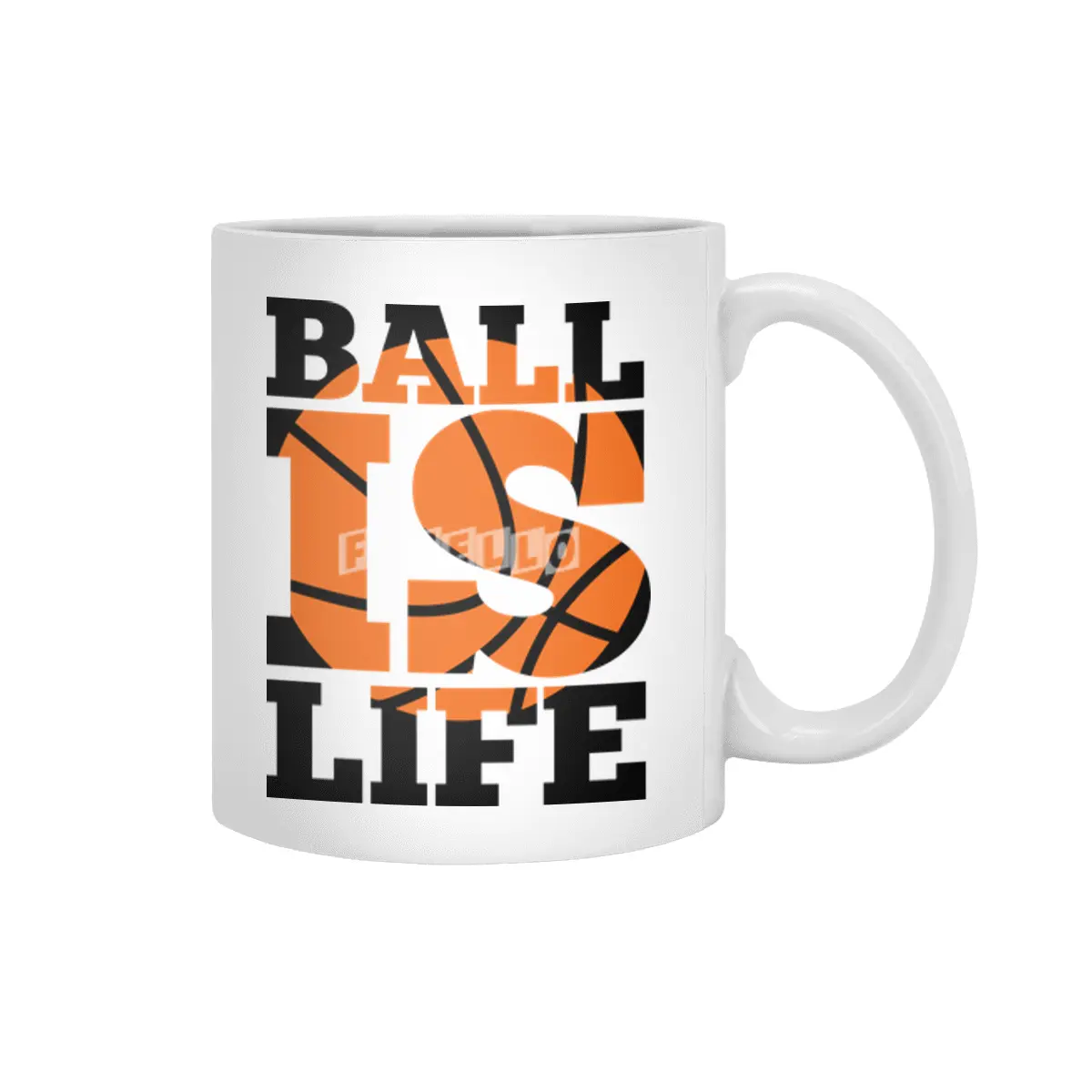Ball Is Life Quote Beyaz Kupa