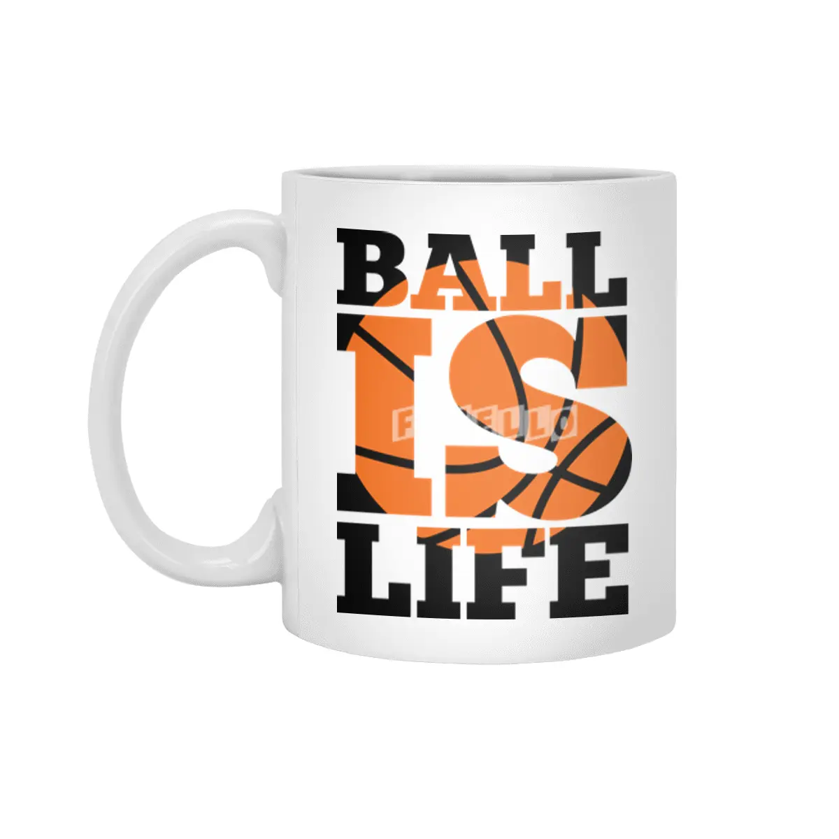 Ball Is Life Quote Beyaz Kupa