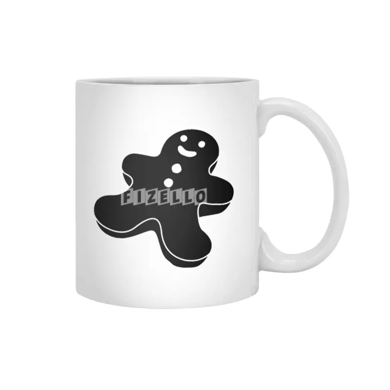 Cookie Man Silhouette Beyaz Kupa
