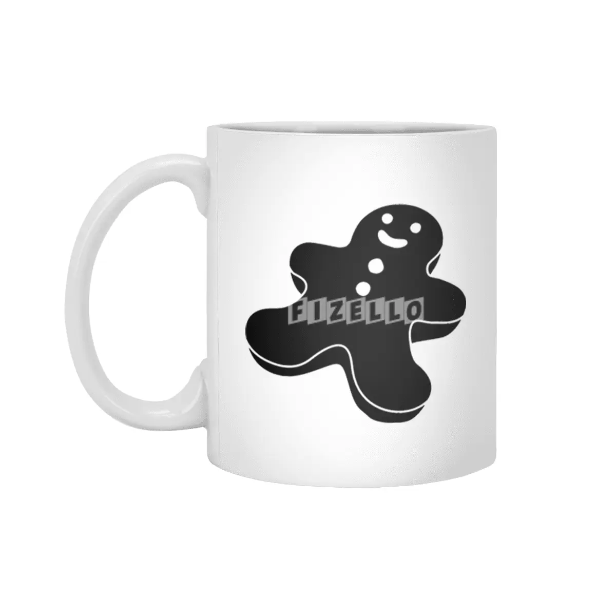 Cookie Man Silhouette Beyaz Kupa
