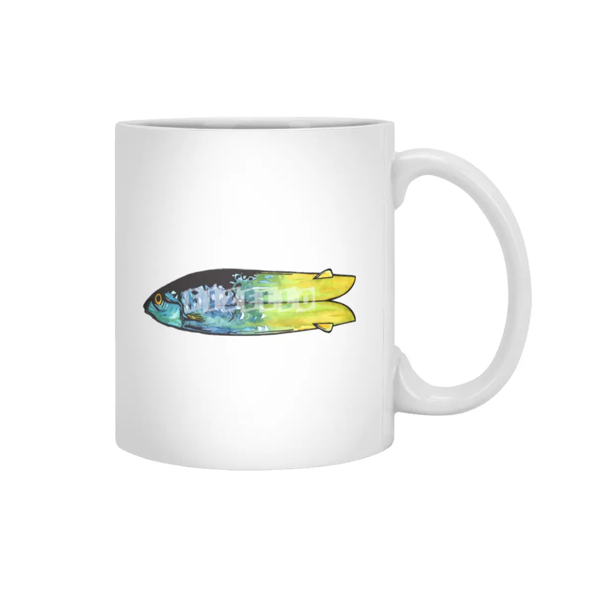 fish and fish Beyaz Kupa