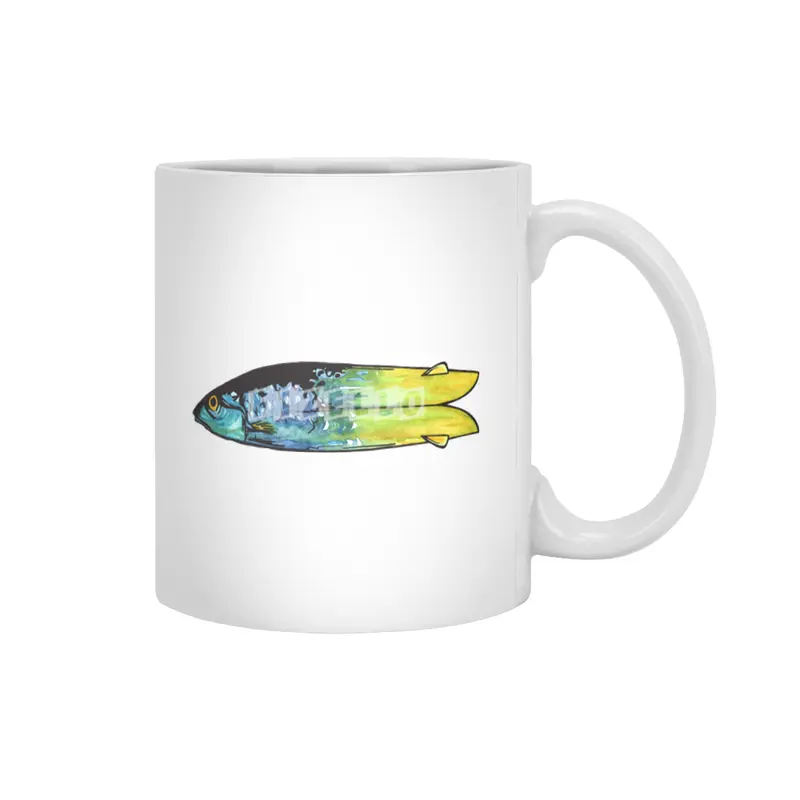 fish and fish Beyaz Kupa