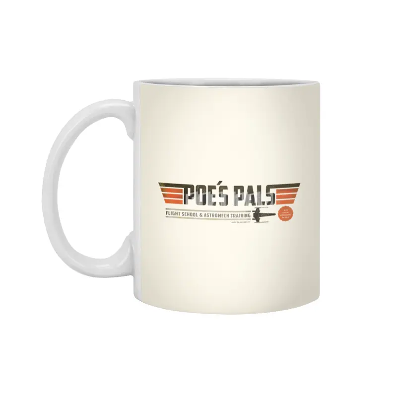 Poe's Pals Beyaz Kupa