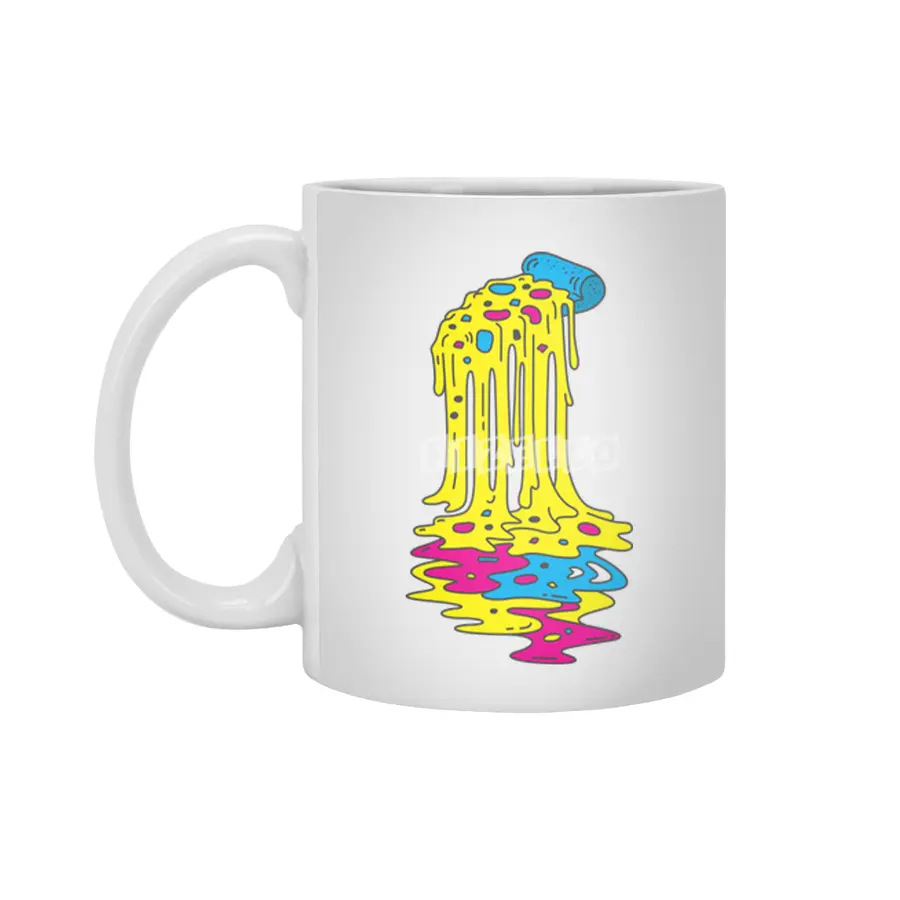 CMYK Overload Beyaz Kupa