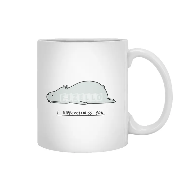 I Hippopotamiss You Beyaz Kupa