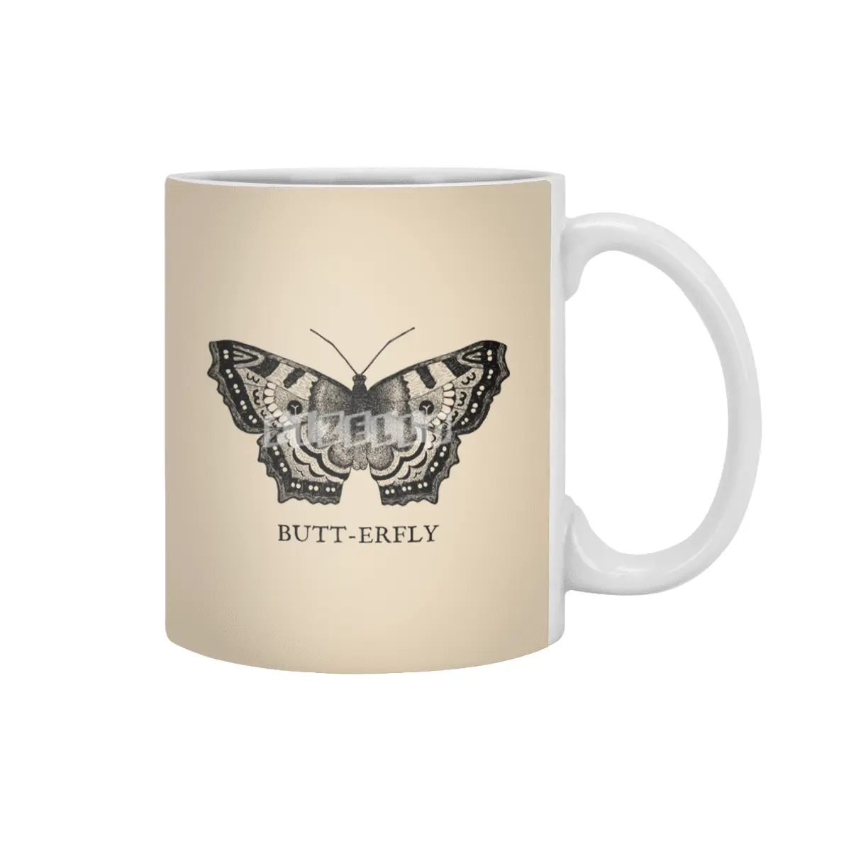 Butt-erfly Beyaz Kupa