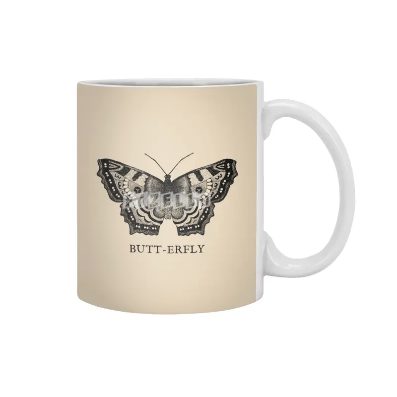 Butt-erfly Beyaz Kupa