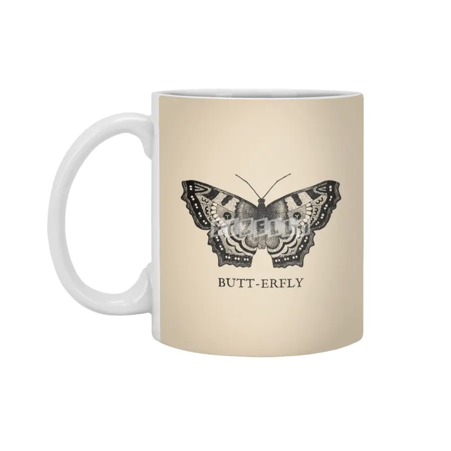 Butt-erfly Beyaz Kupa