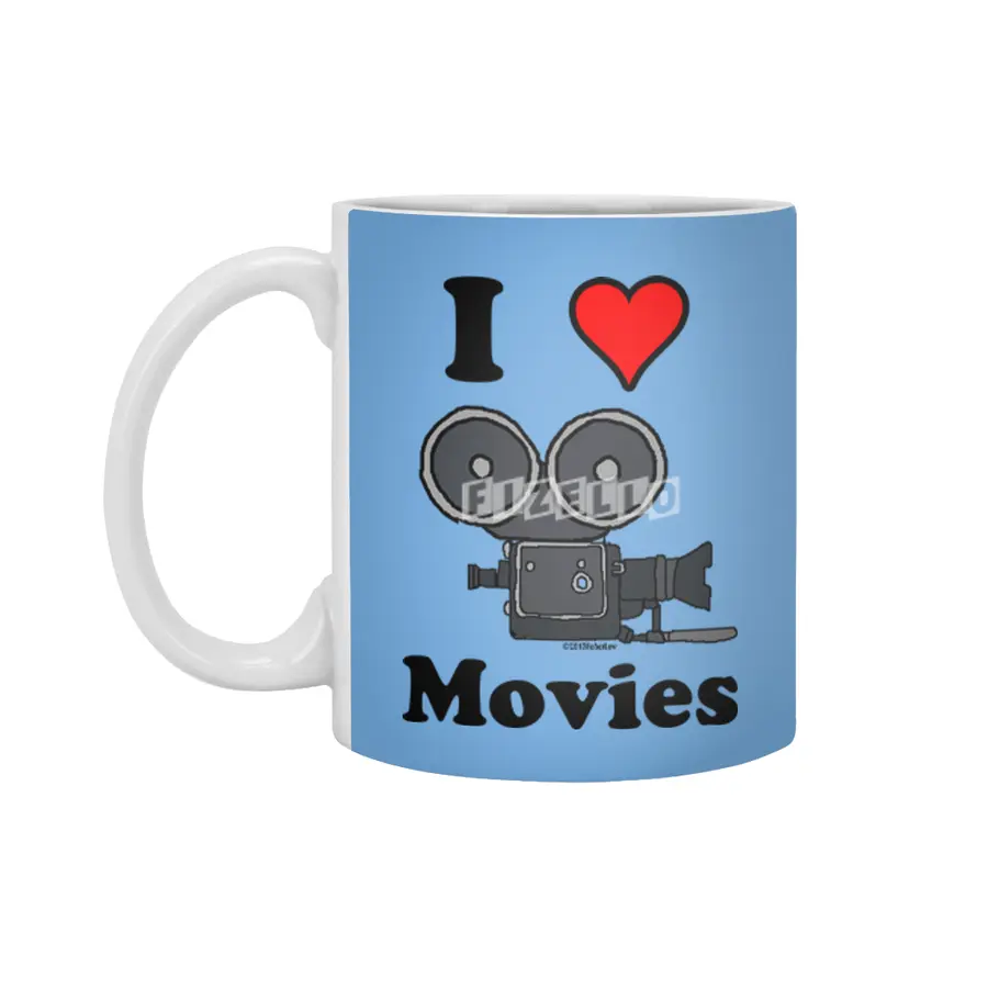 I Heart Movies Beyaz Kupa