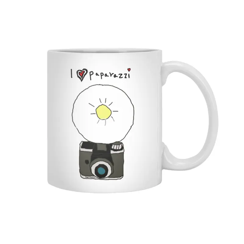 I heart Paparazzi Beyaz Kupa