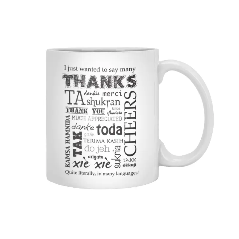 Many Thanks Beyaz Kupa