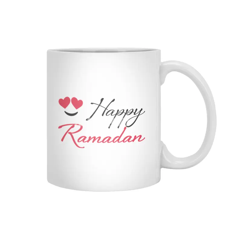 Funny RAMADAN Kareem T-Shirt | Calligraphy Islamic Tee Beyaz Kupa