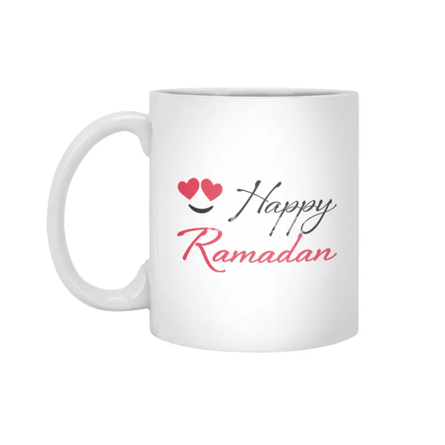Funny RAMADAN Kareem T-Shirt | Calligraphy Islamic Tee Beyaz Kupa
