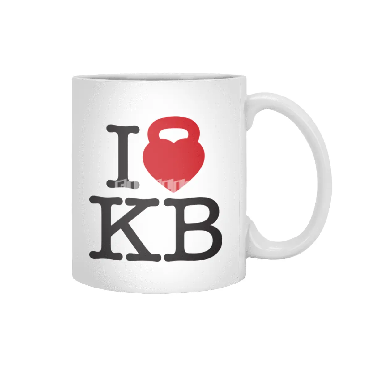 I Heart My Kettle Bell Beyaz Kupa