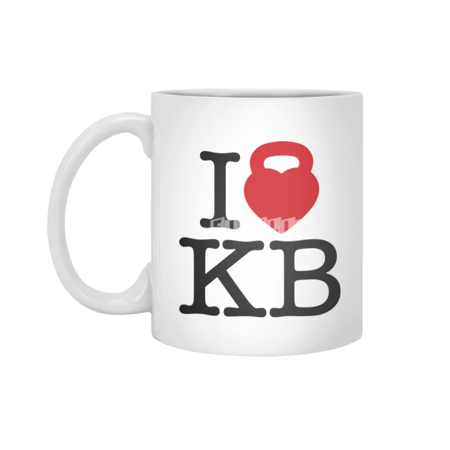 I Heart My Kettle Bell Beyaz Kupa