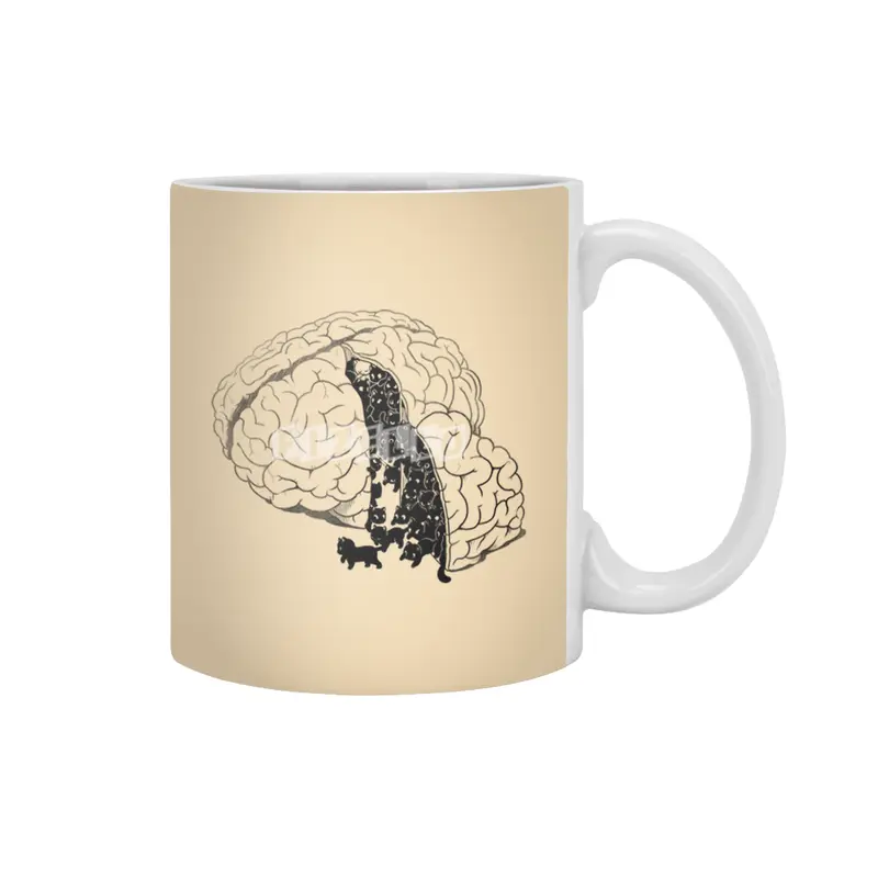 Brain Slice Cats! Beyaz Kupa