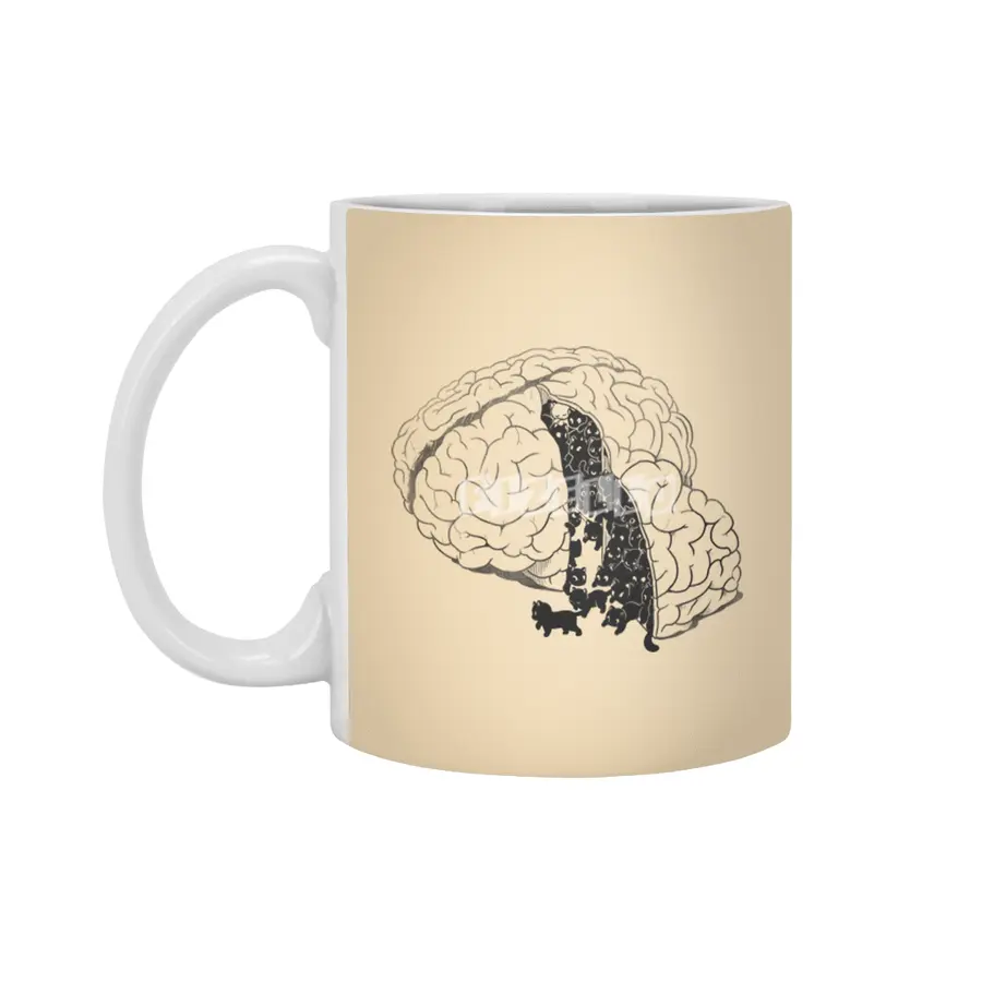Brain Slice Cats! Beyaz Kupa
