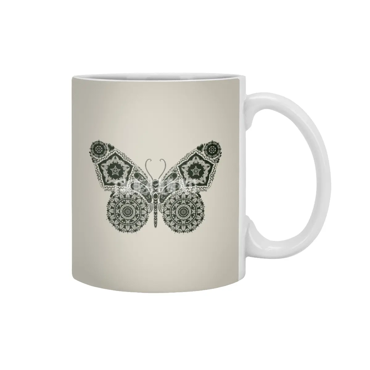 Ornamental Butterfly Beyaz Kupa