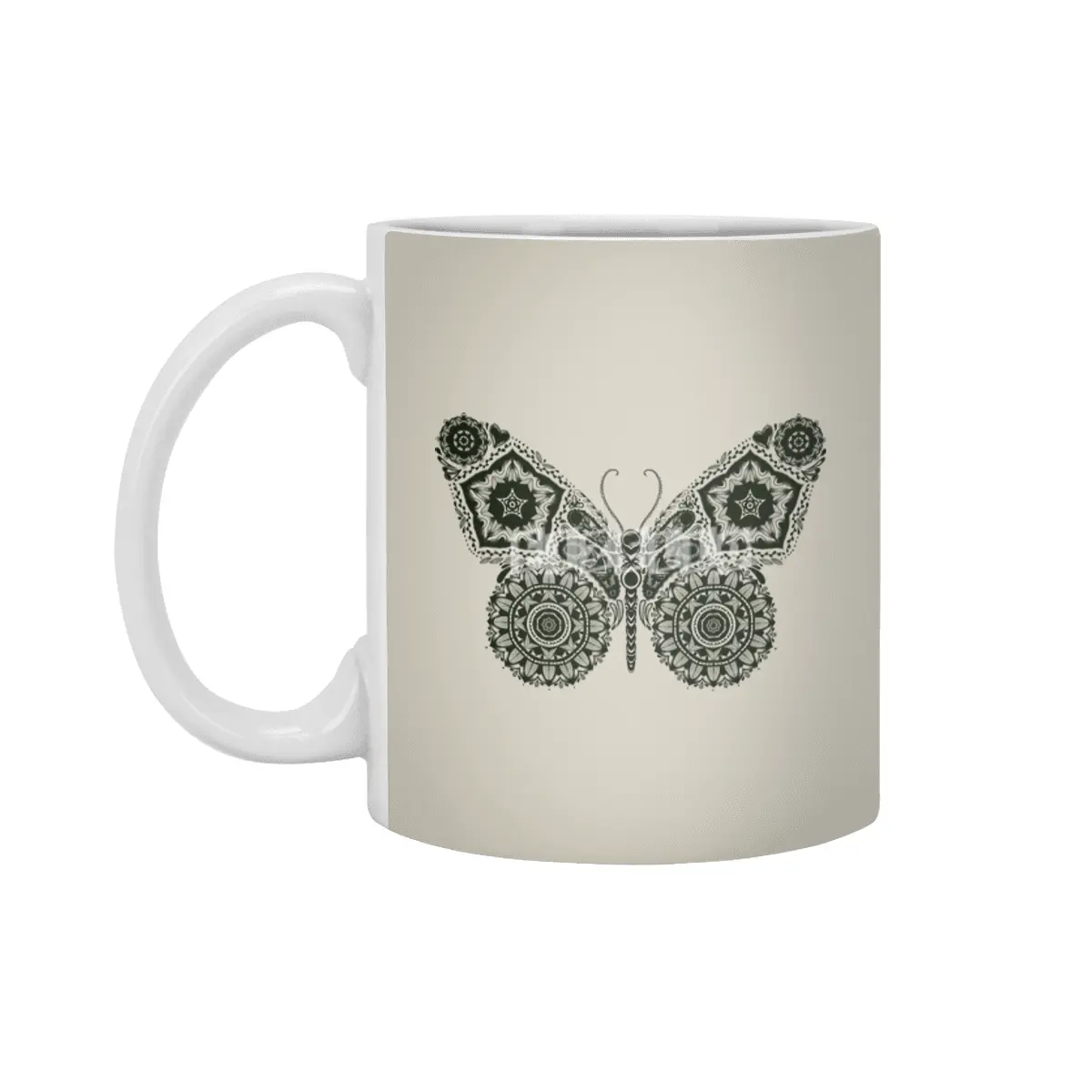Ornamental Butterfly Beyaz Kupa