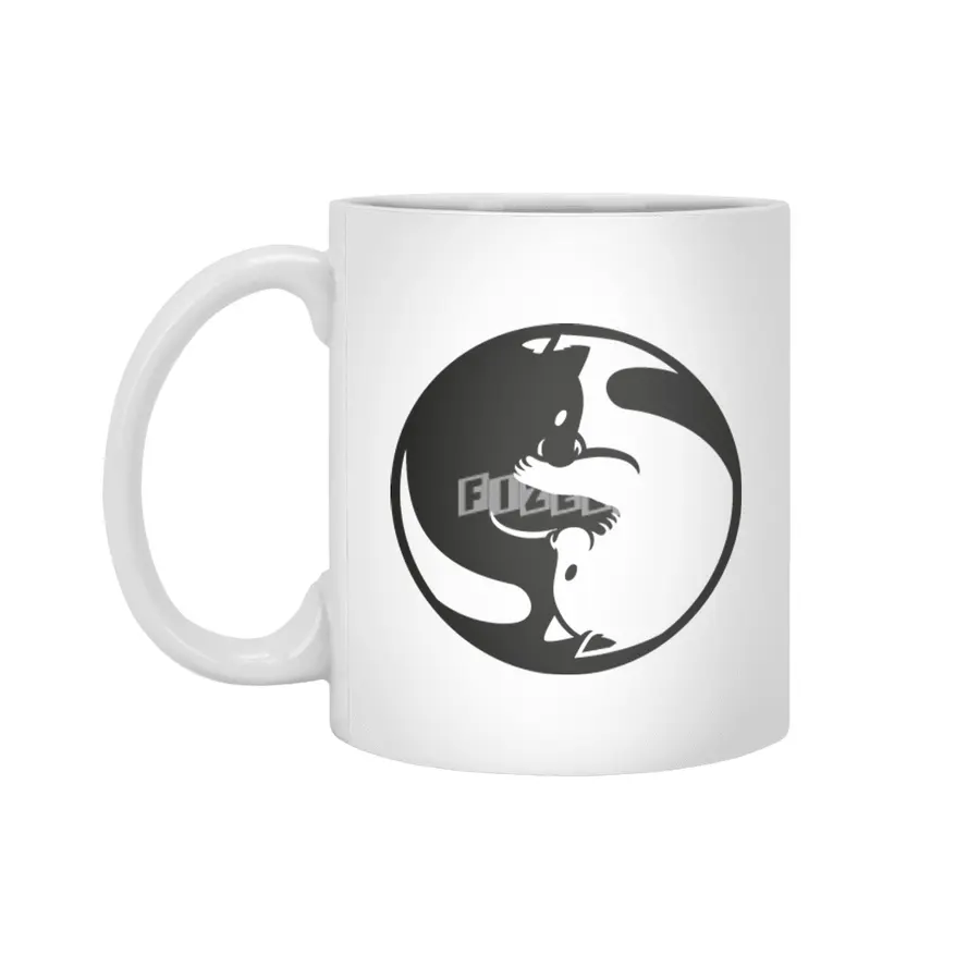 Yin Yang Cat Tao Beyaz Kupa