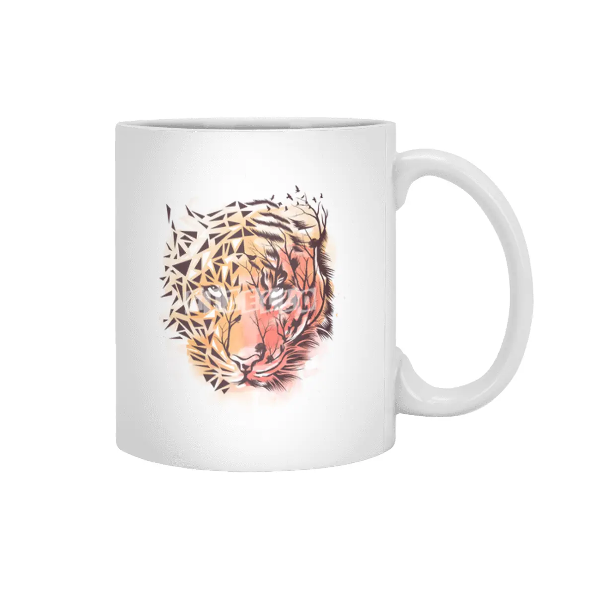 Geometrical Tiger Beyaz Kupa